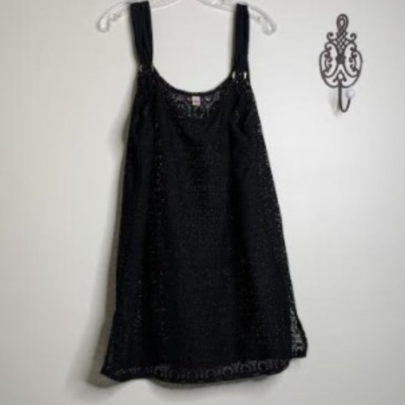 Tropical Escape Other - Tropical Escape Sheer Lace Black Cover-Up Sz XL